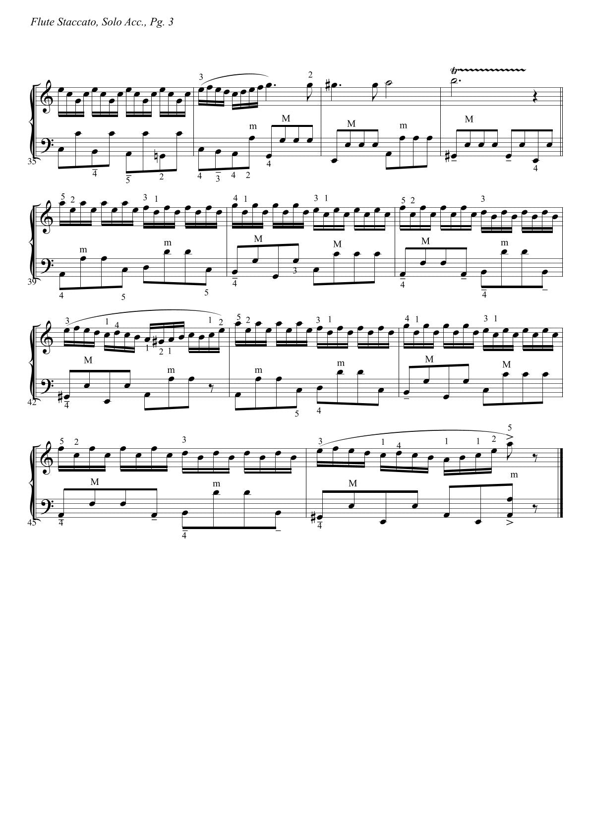 Flute Staccato