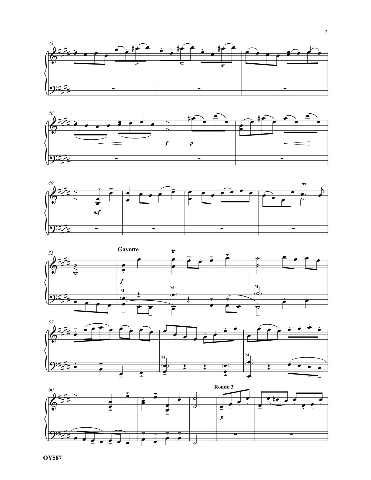 Gavotte and Rondo