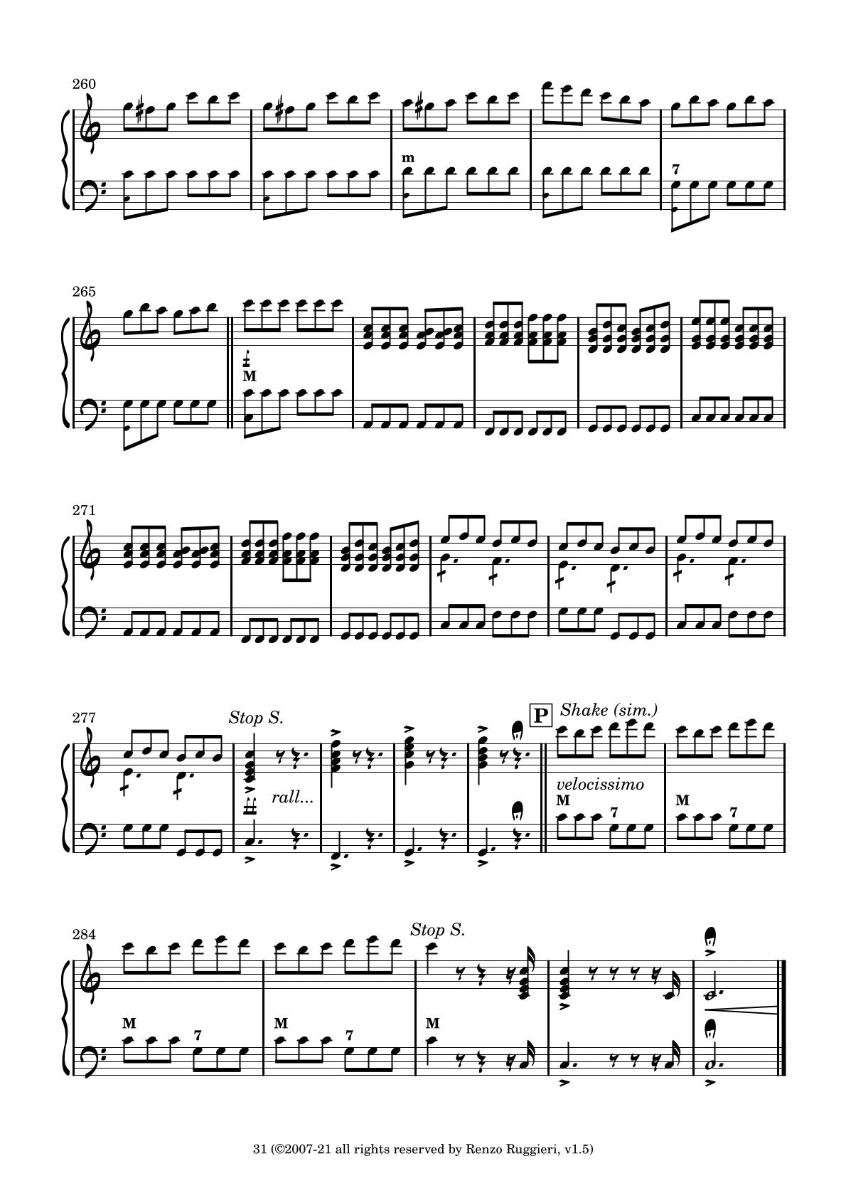 Tournee arrangements & compositions:
