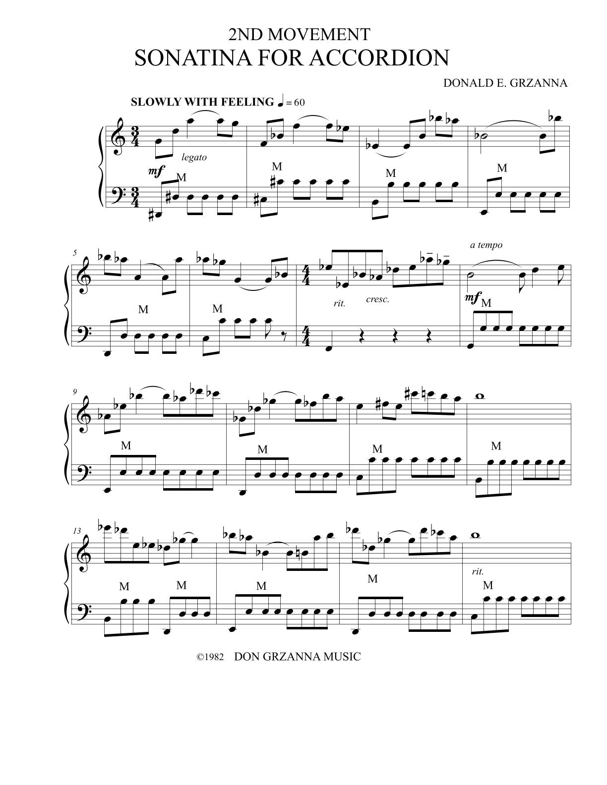 Sonatina For Accordion