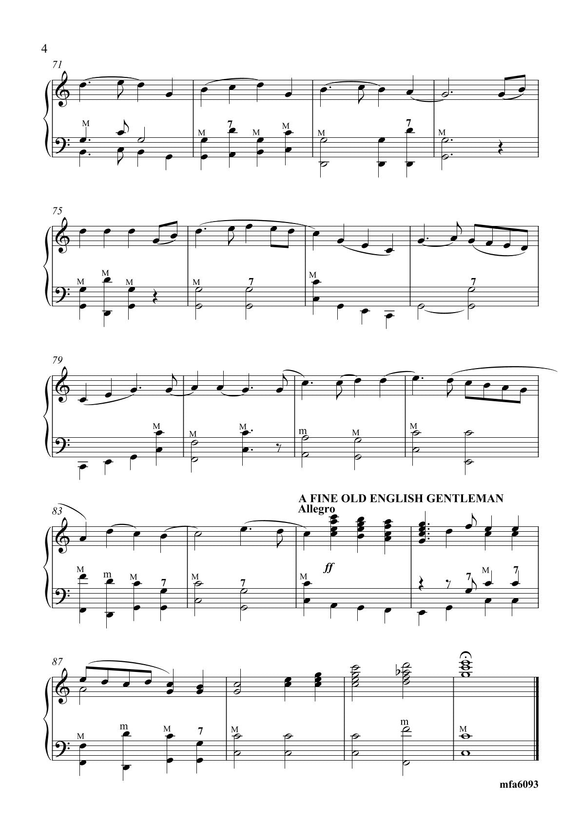 Selection Of English Melodies