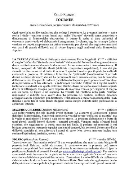 Tournee arrangements & compositions: