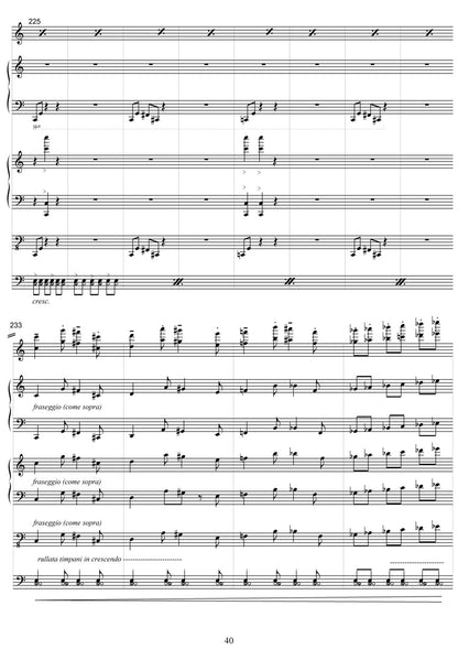 Cinema (for 4 parts and drums )