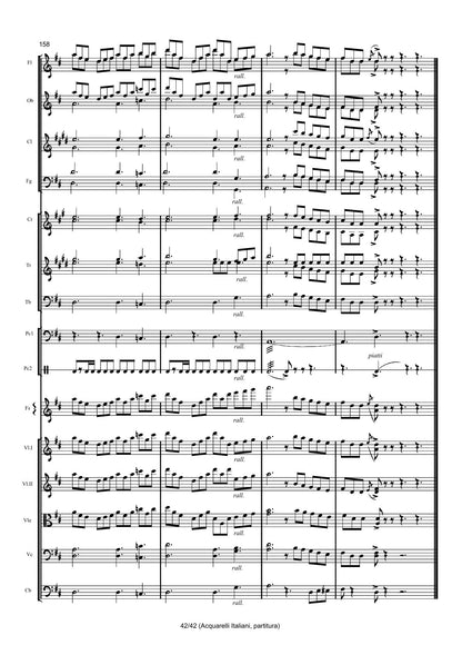 Renzo Ruggieri Acquarelli Italiani for Accordion and Orchestra ( full score &individual parts)