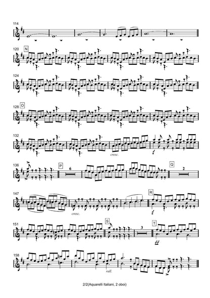 Renzo Ruggieri Acquarelli Italiani for Accordion and Orchestra ( full score &individual parts)