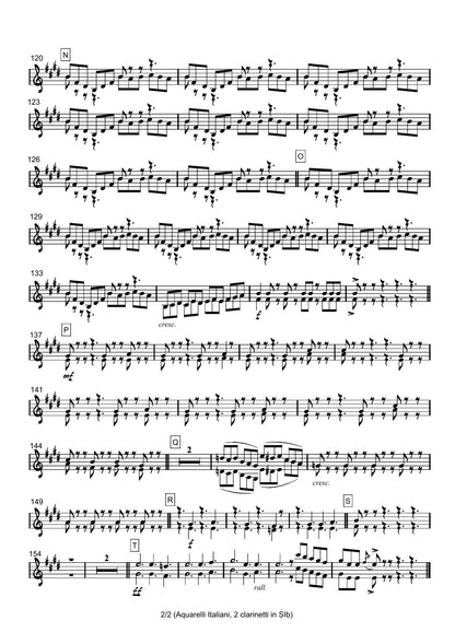 Renzo Ruggieri Acquarelli Italiani for Accordion and Orchestra ( full score &individual parts)