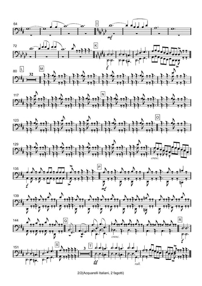 Renzo Ruggieri Acquarelli Italiani for Accordion and Orchestra ( full score &individual parts)