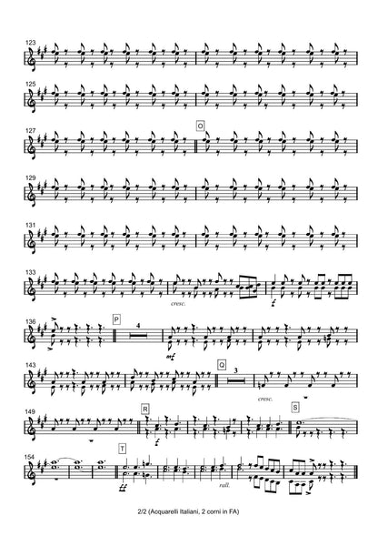 Renzo Ruggieri Acquarelli Italiani for Accordion and Orchestra ( full score &individual parts)