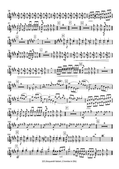 Renzo Ruggieri Acquarelli Italiani for Accordion and Orchestra ( full score &individual parts)