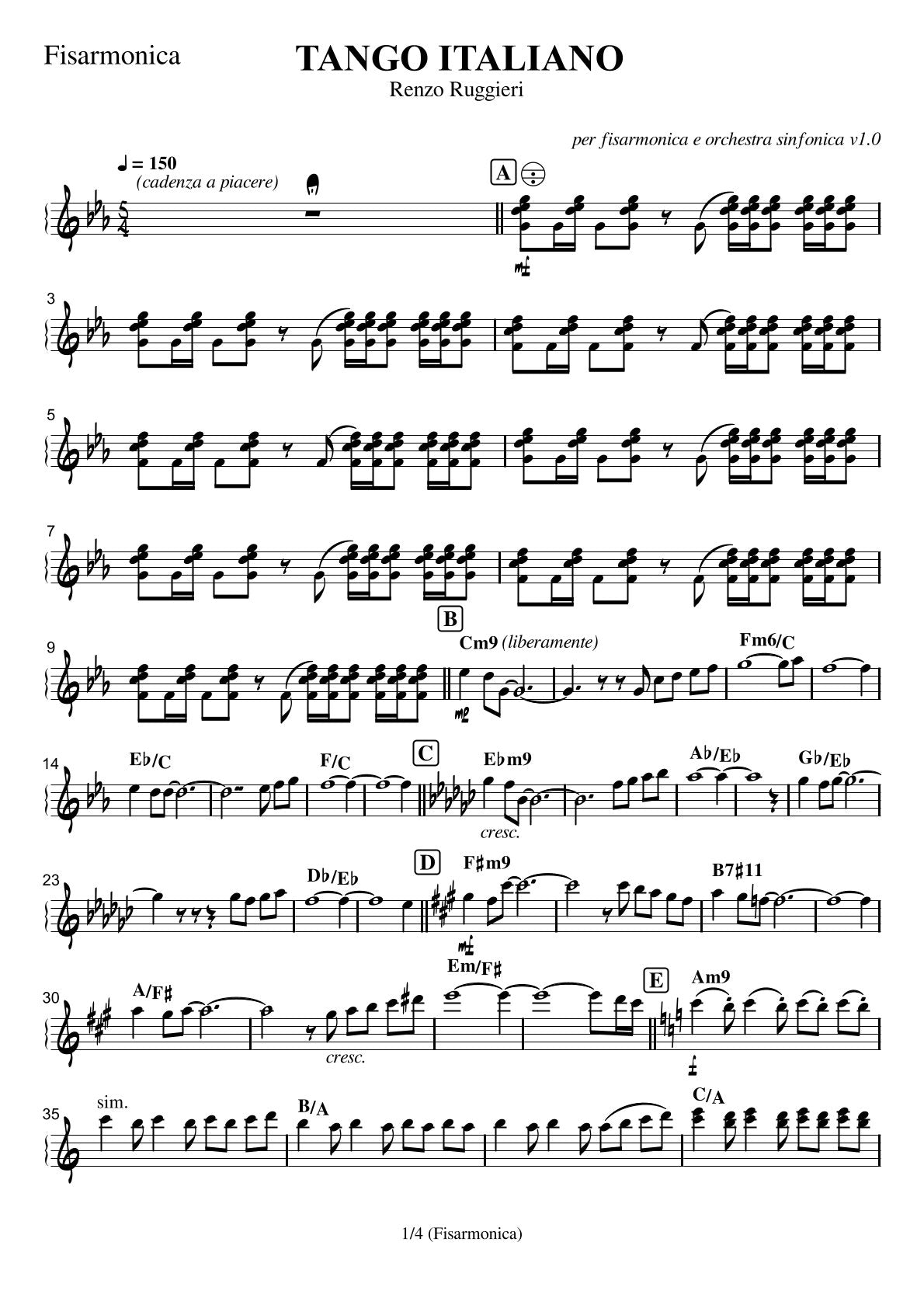 Tango Italiano (5 different ensembles in 1 book)