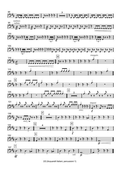 Renzo Ruggieri Acquarelli Italiani for Accordion and Orchestra ( full score &individual parts)