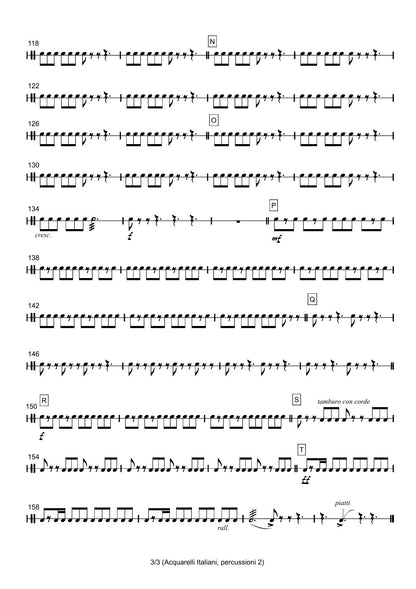 Renzo Ruggieri Acquarelli Italiani for Accordion and Orchestra ( full score &individual parts)