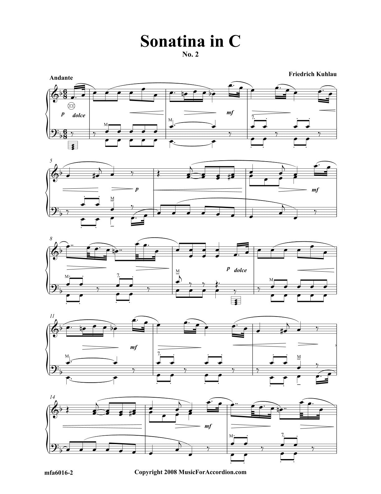 Sonatina in C Part 1 – Part 3