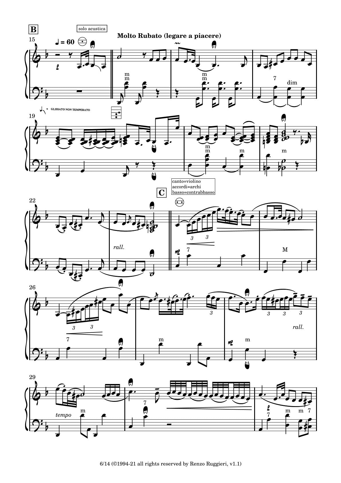 Tournee arrangements & compositions:
