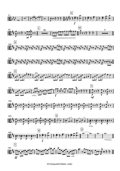 Renzo Ruggieri Acquarelli Italiani for Accordion and Orchestra ( full score &individual parts)