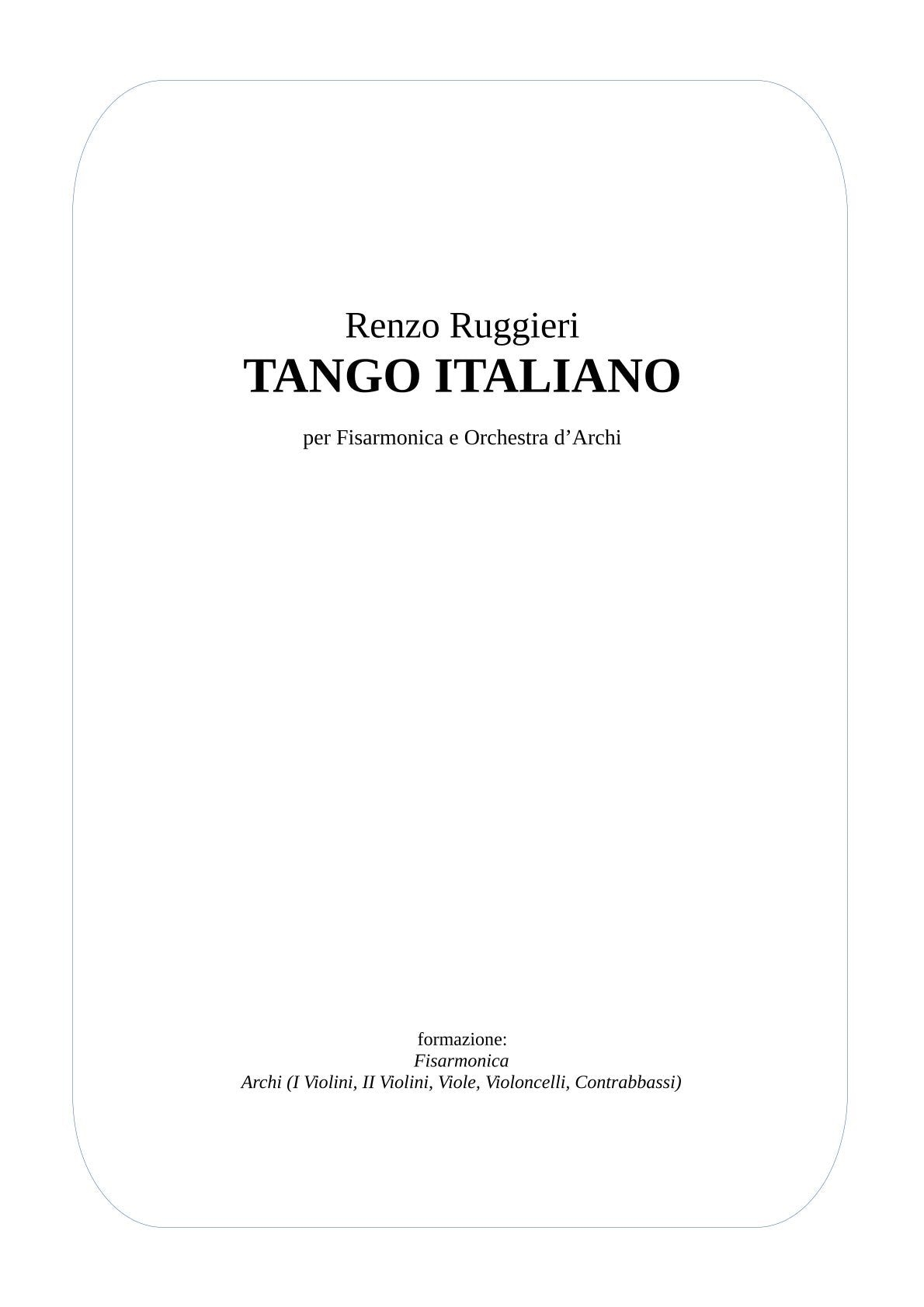 Tango Italiano (5 different ensembles in 1 book)