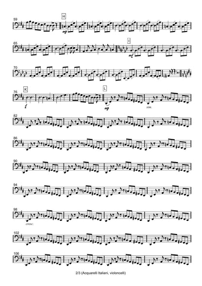 Renzo Ruggieri Acquarelli Italiani for Accordion and Orchestra ( full score &individual parts)