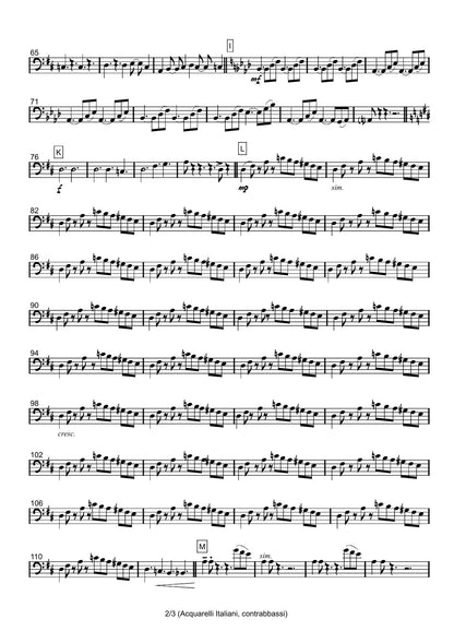 Renzo Ruggieri Acquarelli Italiani for Accordion and Orchestra ( full score &individual parts)