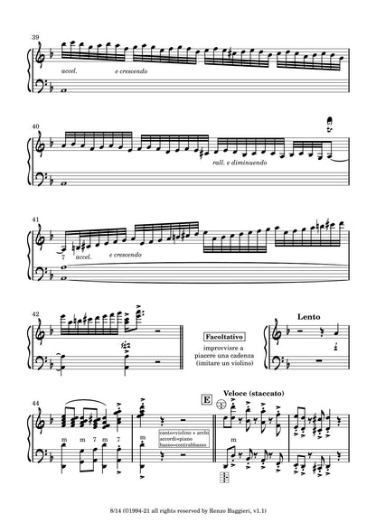 Tournee arrangements & compositions: