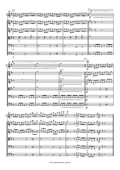Renzo Ruggieri Acquarelli Italiani for Accordion and Orchestra ( full score &individual parts)