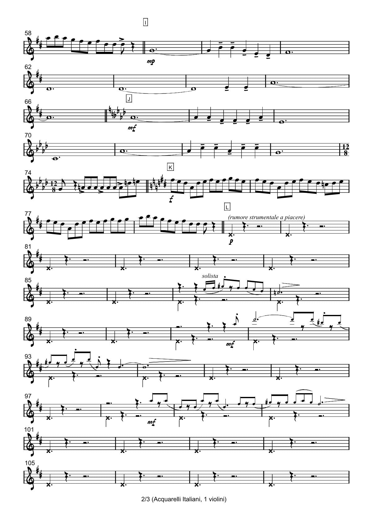 Renzo Ruggieri Acquarelli Italiani for Accordion and Orchestra ( full score &individual parts)