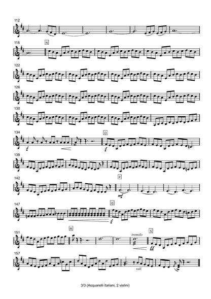 Renzo Ruggieri Acquarelli Italiani for Accordion and Orchestra ( full score &individual parts)