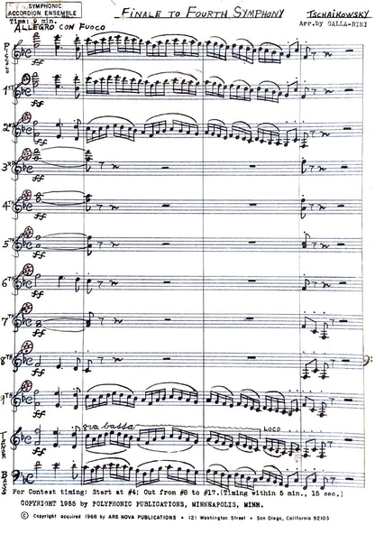 Allegro Con Fuoco, Finale from Symphony No. 4