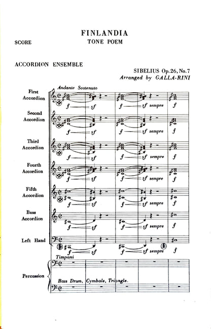 Finlandia, Tone Poem Op. 26 No. 7 (Ensemble)