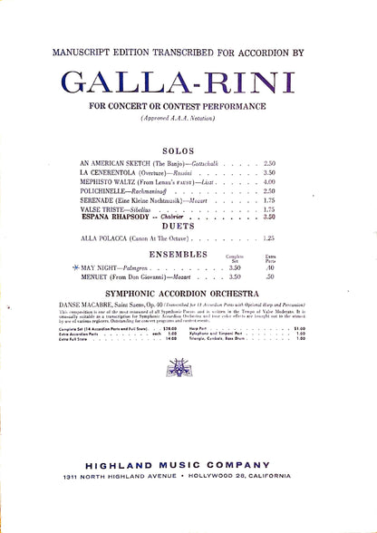 May Night  (Kevätyö)