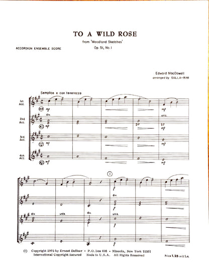 To A Wild Rose (from Woodland Sketches)