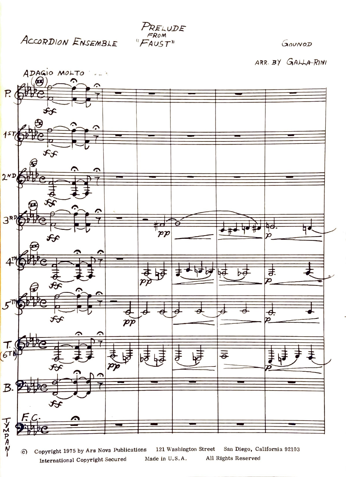 Prelude from Faust