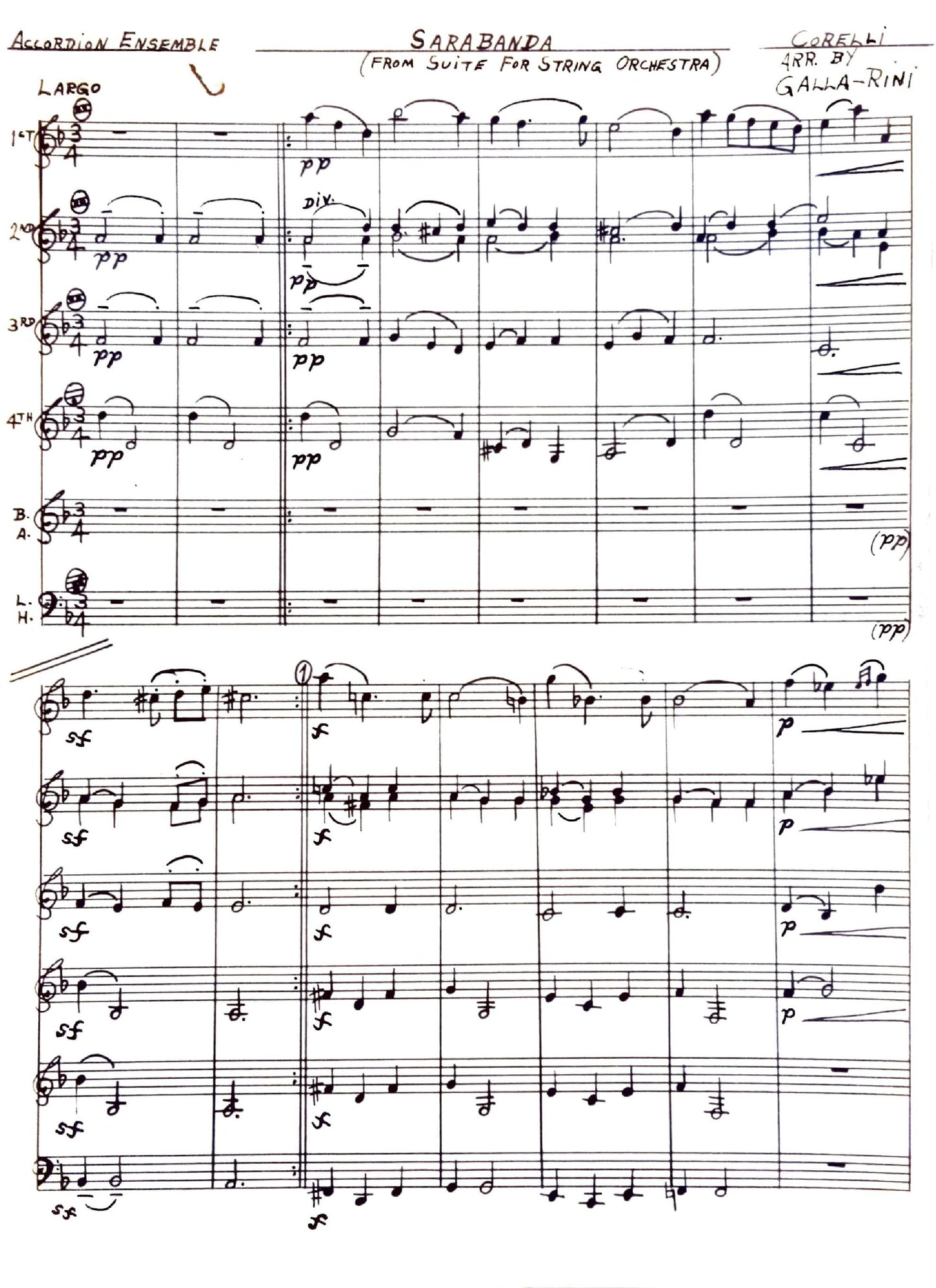 Sarabanda (from Suite for String Orchestra)