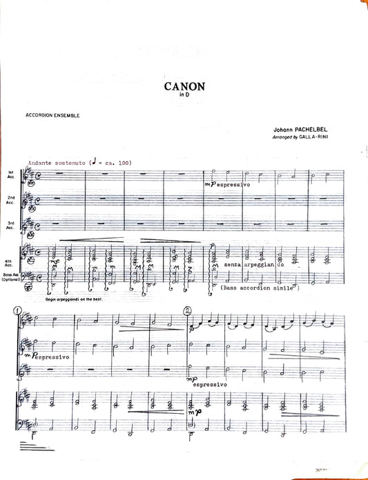 Canon in D