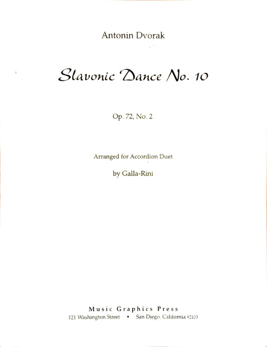 Slavonic Dance3 No.10 Op. 72 No.2