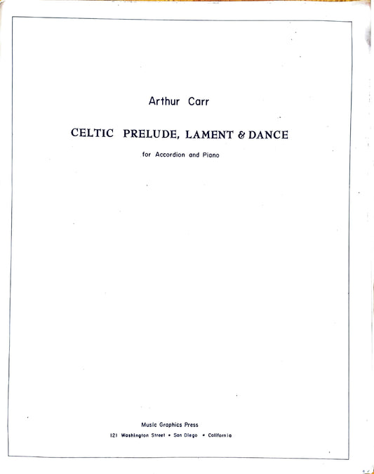 Celtic Prelude, Lament and Dance