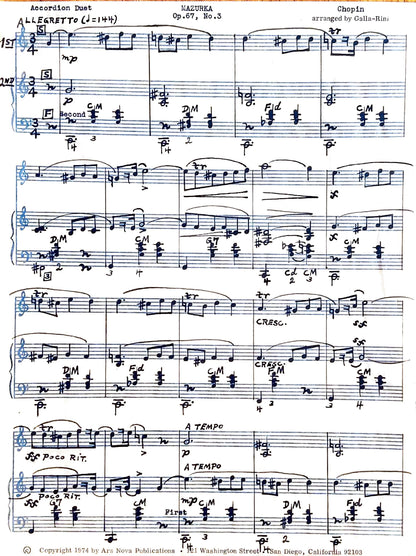 Mazurka Op. 67, No. 3 (Duet)