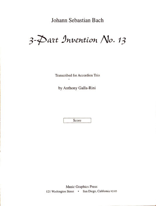 3-Part Invention No.13 (Trio)