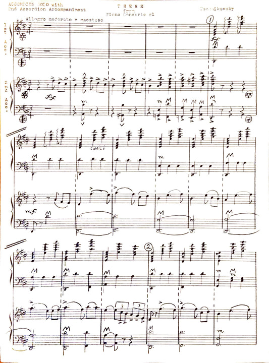Theme from Piano Concerto #1 (Duet)