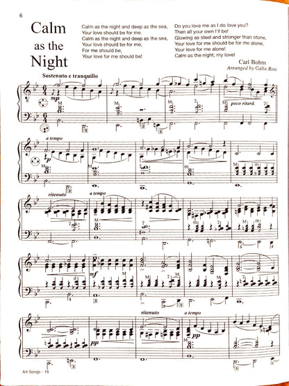 Famous Art Songs eBook Vol.1  accordion arrangements by Anthony Galla-Rini