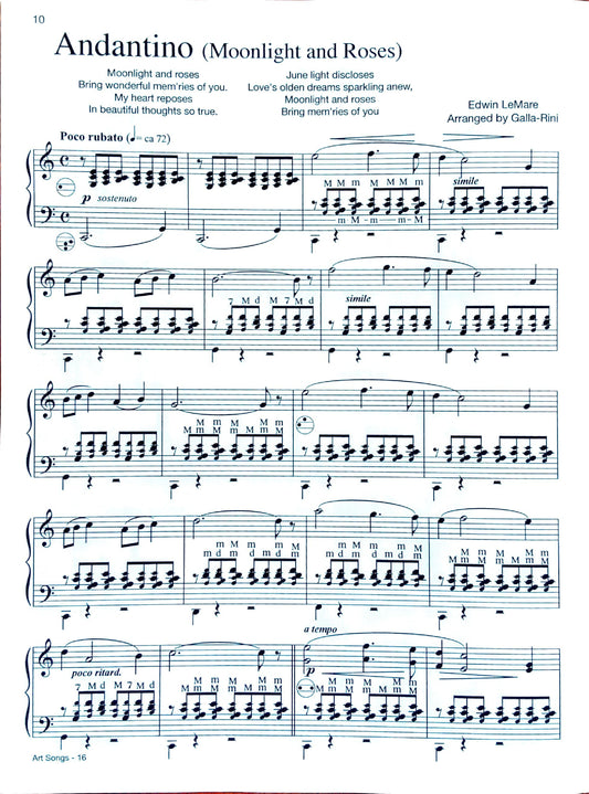 Famous Art Songs eBook Vol.2  accordion arrangements by Anthony Galla-Rini