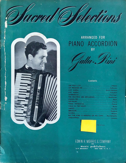 Sacred Selections  accordion eBook, arranged by Anthony Galla-Rini