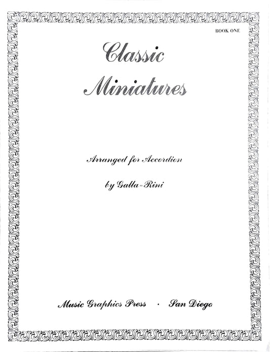 Classic Miniatures - eBook 1 accordion arrangements by Galla-Rini