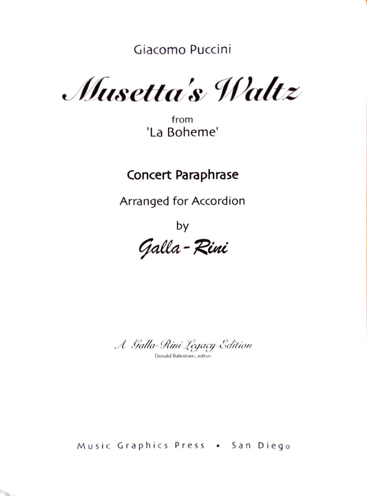 Musetta's Waltz from 'La Boheme'