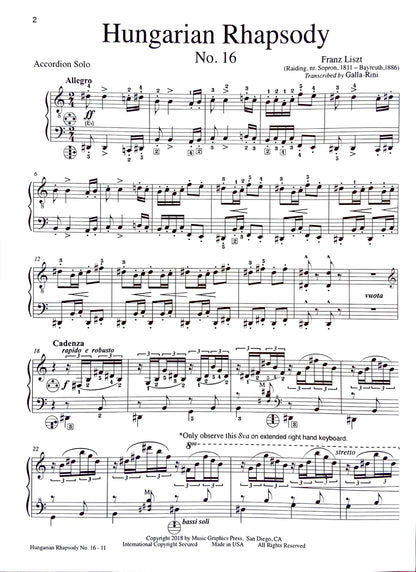 Hungarian Rhapsody No. 16