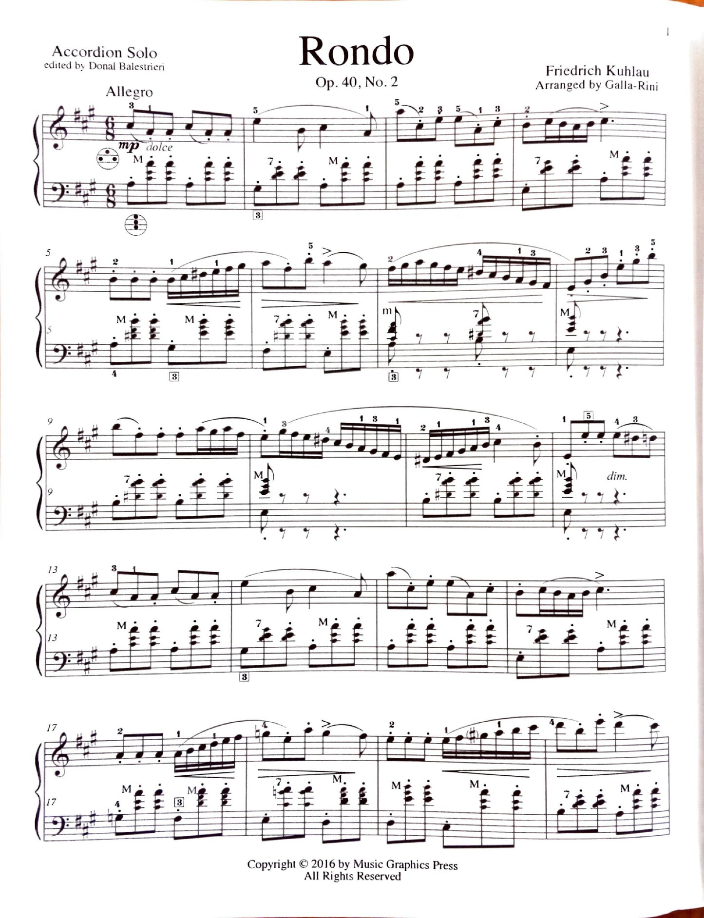 Rondo Op. 40 No. 2