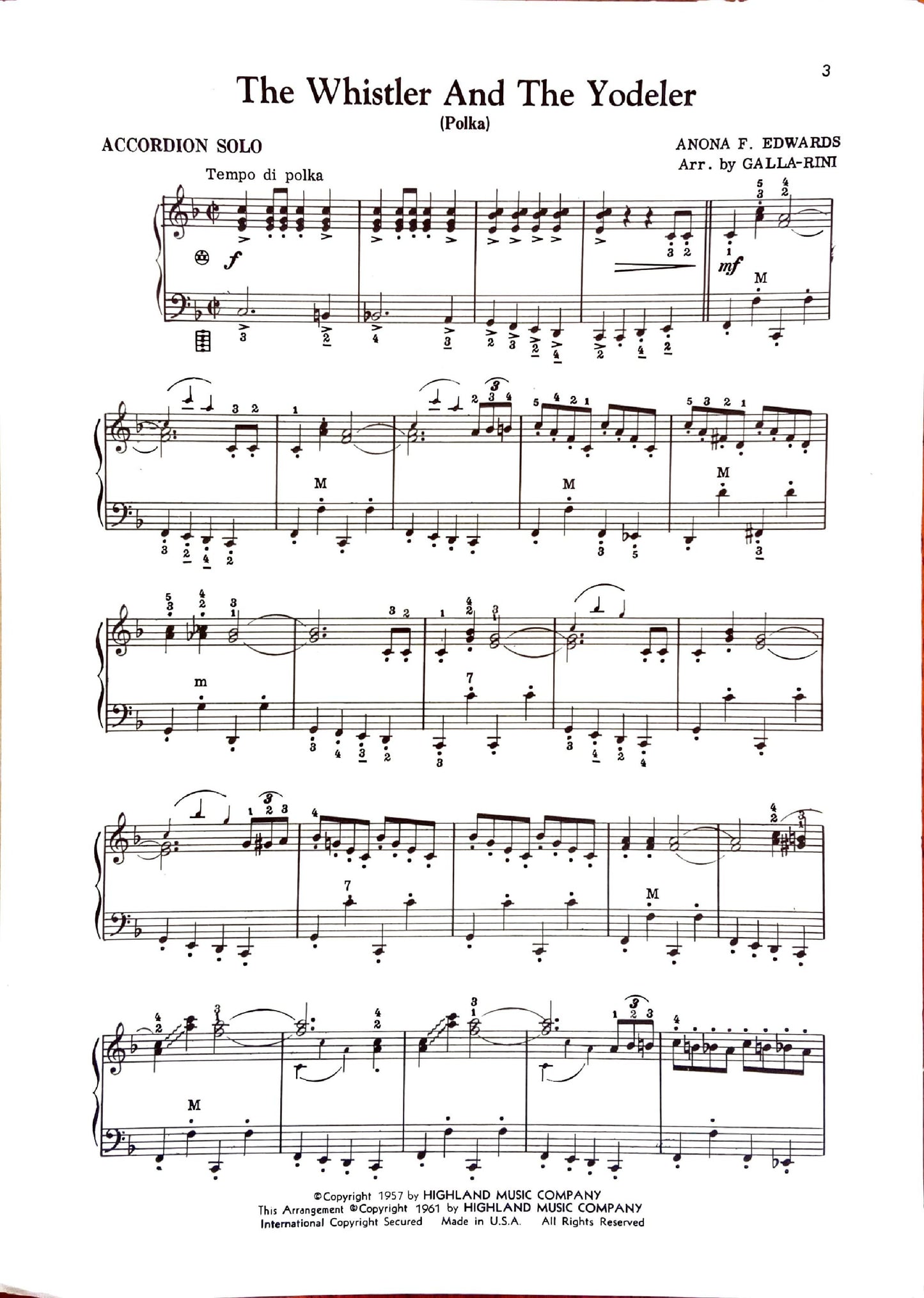 Whistler and the Yodeler Polka, The