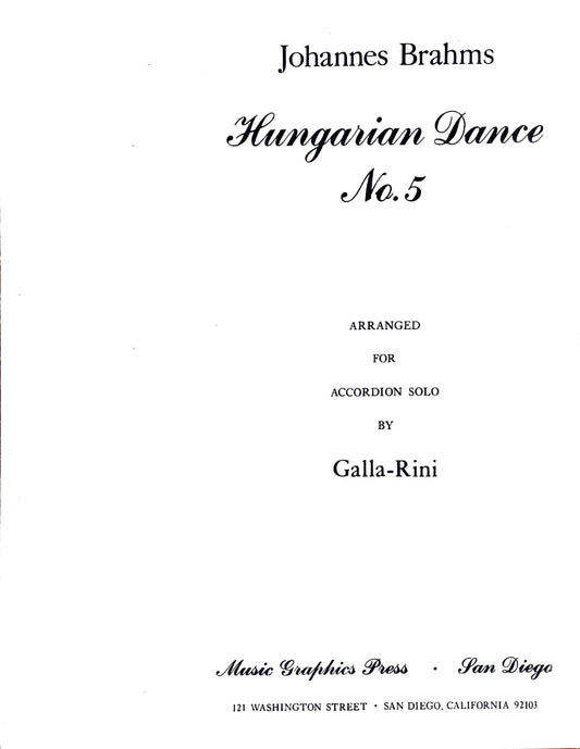 Hungarian Dance No. 5
