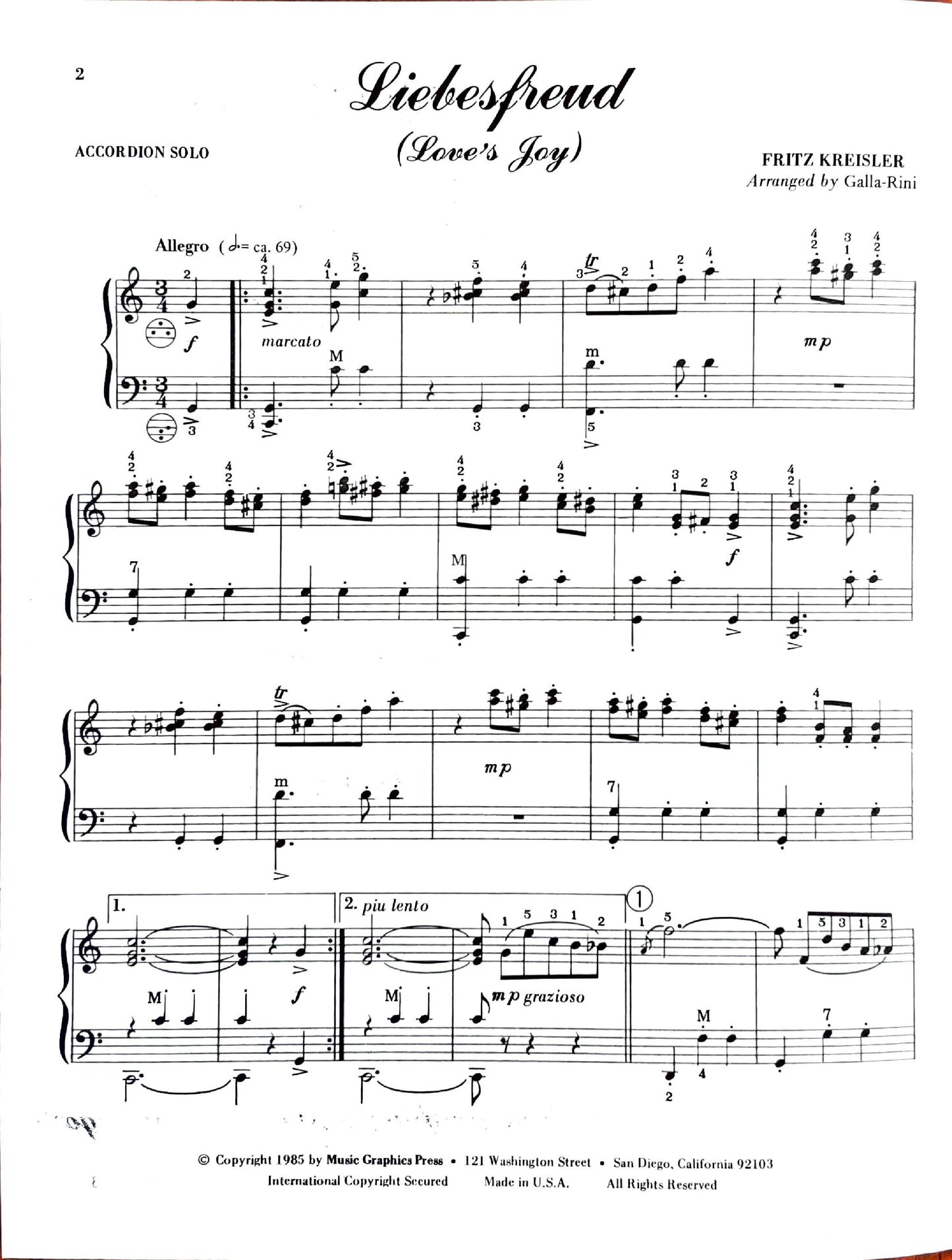 Liebesfreud (Love's Joy)