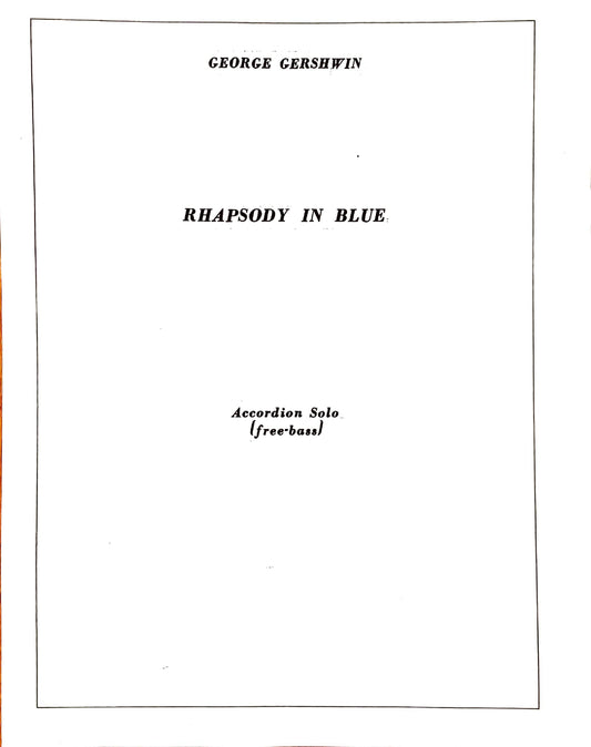 Rhapsody in Blue