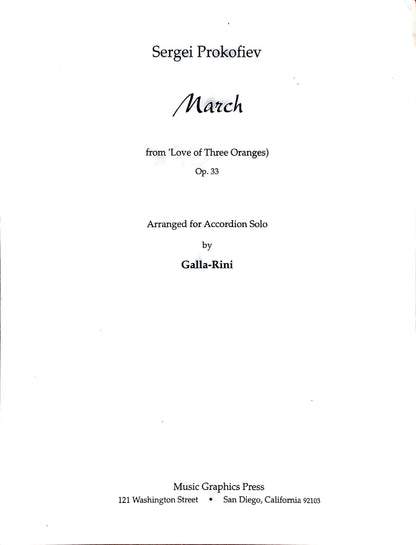 March from 'Love of Three Oranges'